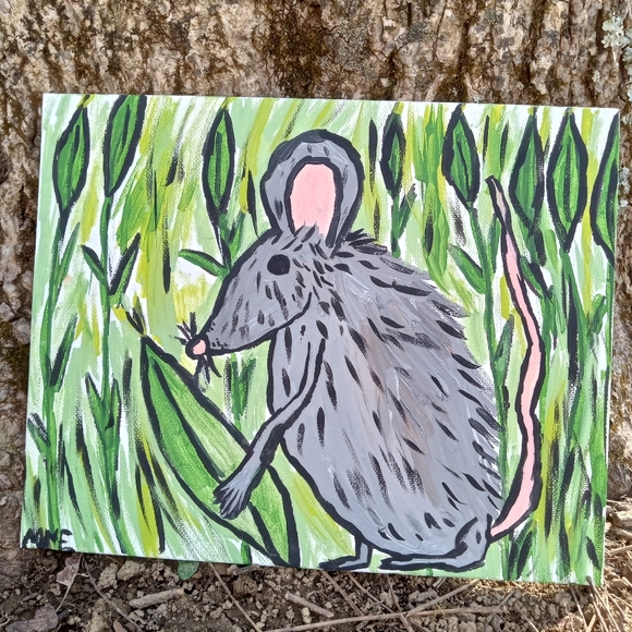 Mouse With Corn Painting - Picture 4 of 4